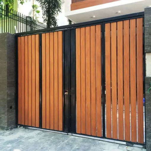 Cổng gỗ nhựa ngoài trời - Hình ảnh 3