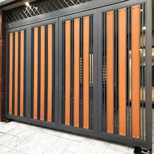 Cổng gỗ nhựa ngoài trời - Hình ảnh 4