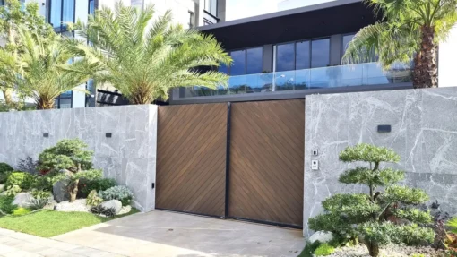 Cổng gỗ nhựa ngoài trời - Hình ảnh 6