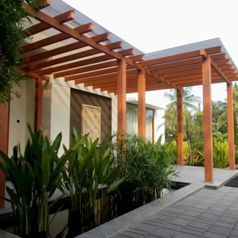 Giàn Hoa Gỗ Nhựa - Hình ảnh 2
