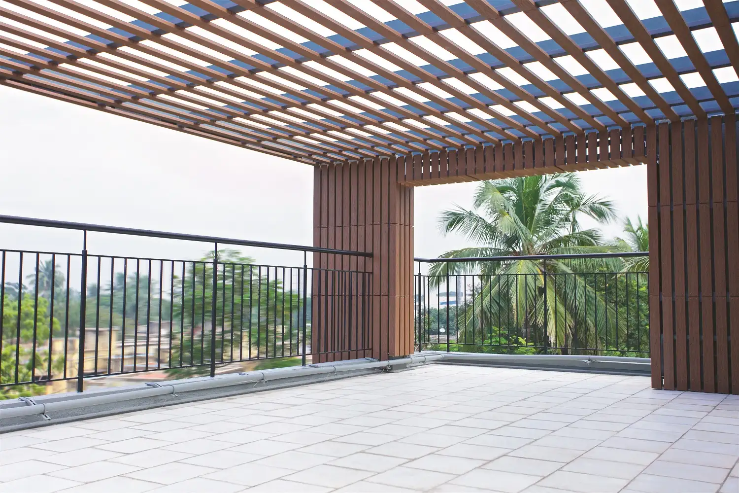 Ứng dụng giàn hoa gỗ nhựa