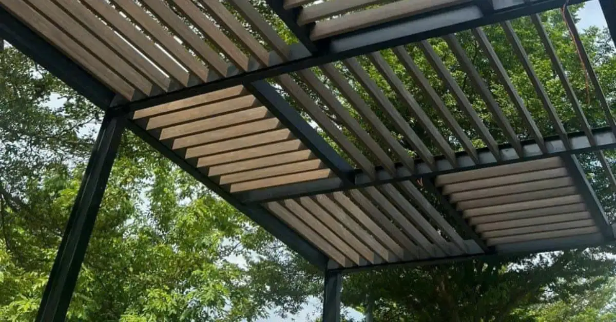Pergola Gỗ Nhựa hiện đại