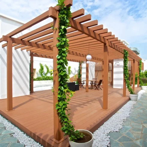 Giàn Hoa Gỗ Nhựa - Hình ảnh 5