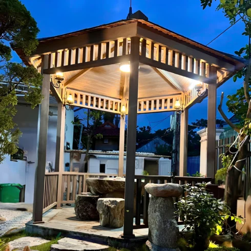 Giàn Hoa Gỗ Nhựa - Hình ảnh 9
