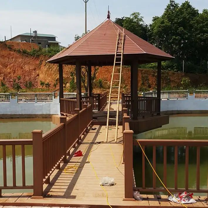 Thi công chòi gỗ nghỉ nhựa