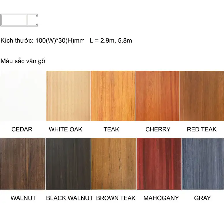 Trần nan gỗ, trần louver CLI-10030