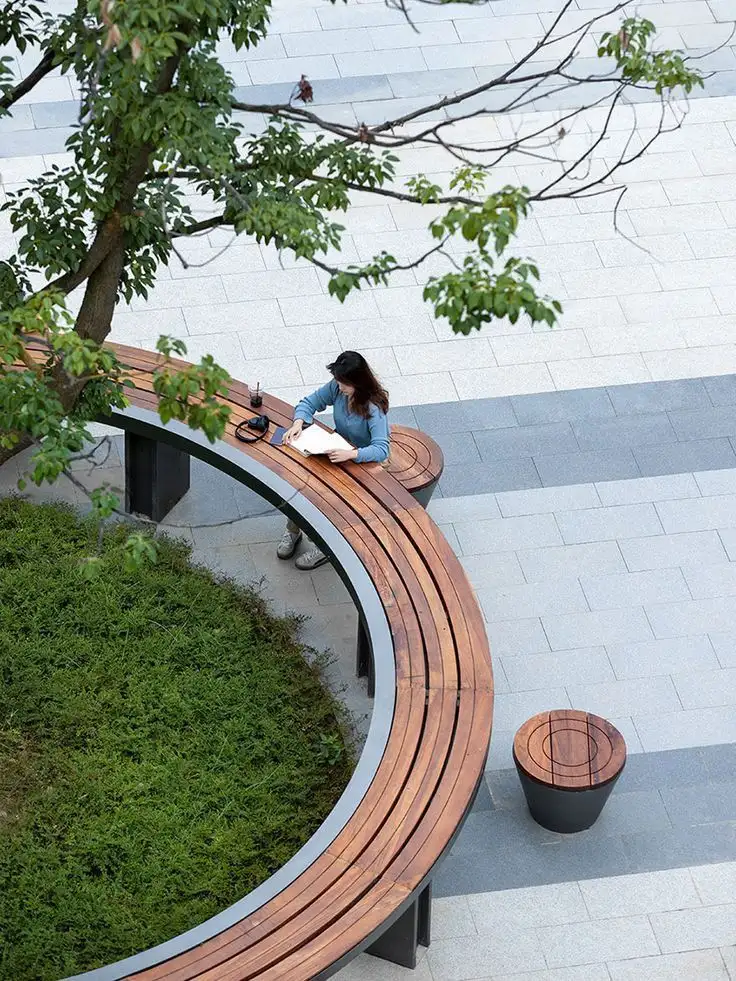Bàn ghế gỗ nhựa ngoài trời - thiết kế ngoại thất được ưa chuộng