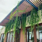 Giàn hoa gỗ nhựa ngoài trời