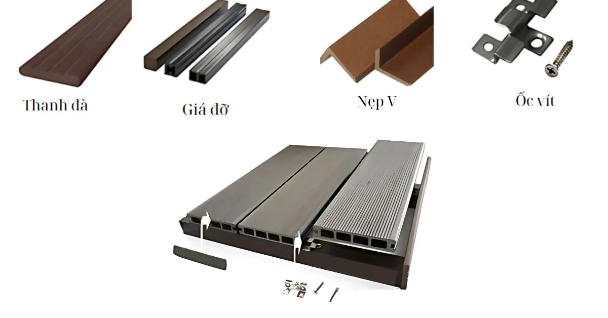 Phụ kiện lắp đặt sàn gỗ nhựa đa năng Phụ kiện lắp đặt sàn gỗ nhựa đa năng