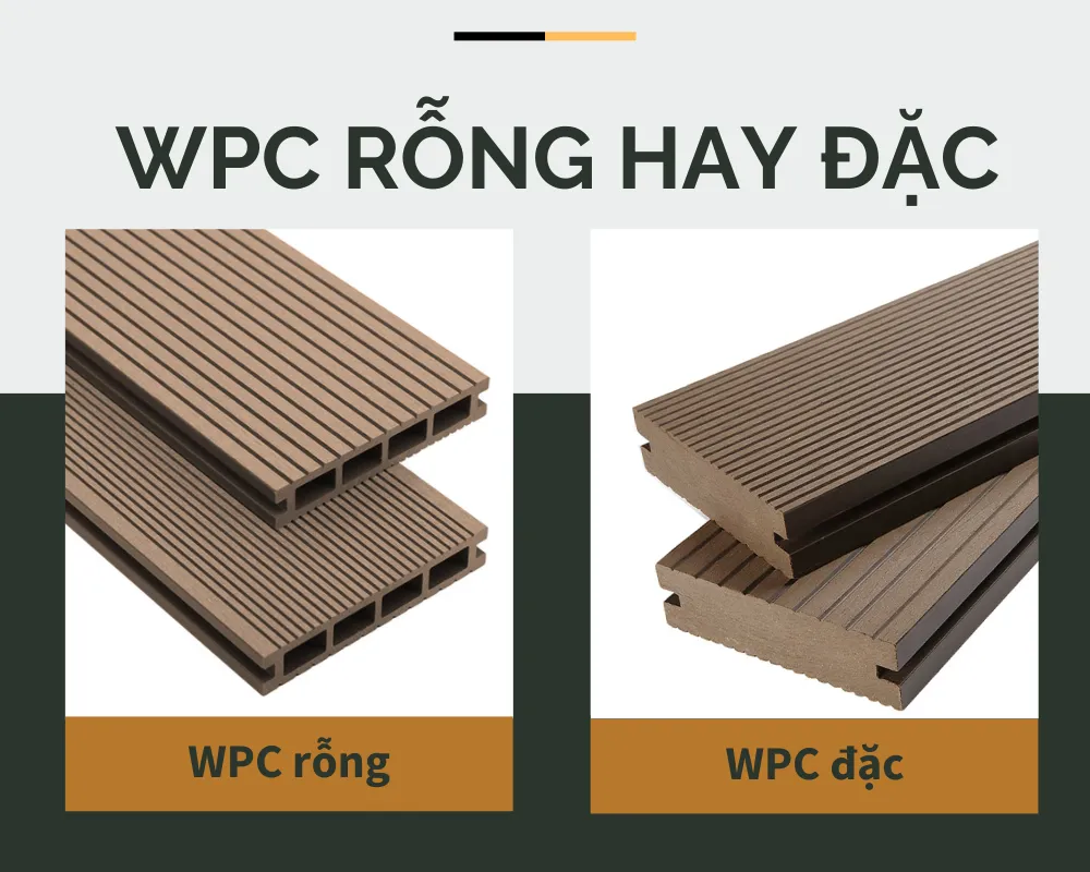 WPC rỗng hay đặc