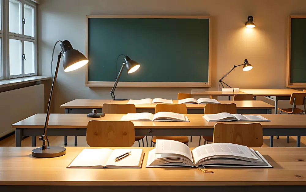 Đèn LED chiếu sáng lớp học
