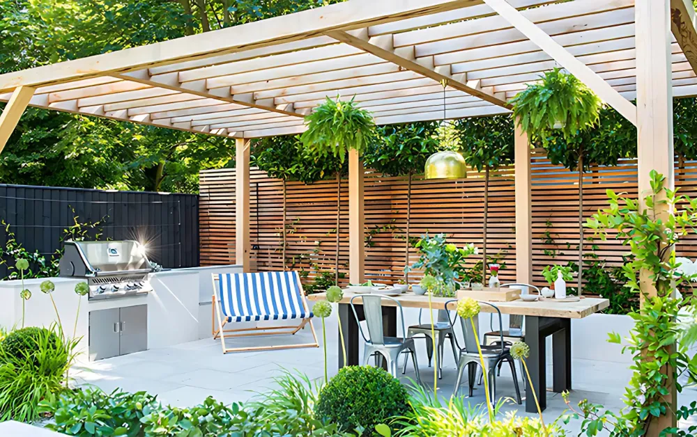 Lam Pergola mang luồng gió cho kiến trúc xanh Lam Pergola mang luồng gió cho kiến trúc xanh