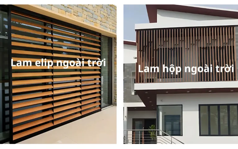 Lam hộp ngoài trời và lam elip ngoài trời