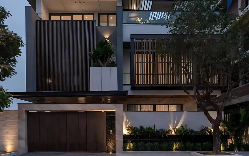 Cổng gỗ nhựa thiết kế đẹp khi kết hợp với tấm ốp WPC Cổng gỗ nhựa thiết kế đẹp khi kết hợp với tấm ốp WPC