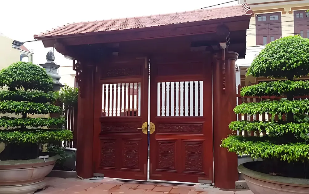 Cổng gỗ tự nhiên Cổng gỗ tự nhiên