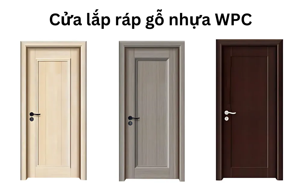 Cửa lắp ráp gỗ nhựa WPC Cửa lắp ráp gỗ nhựa WPC