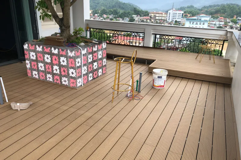 Hình ảnh trực quan về sàn gỗ nhựa ngoài trời