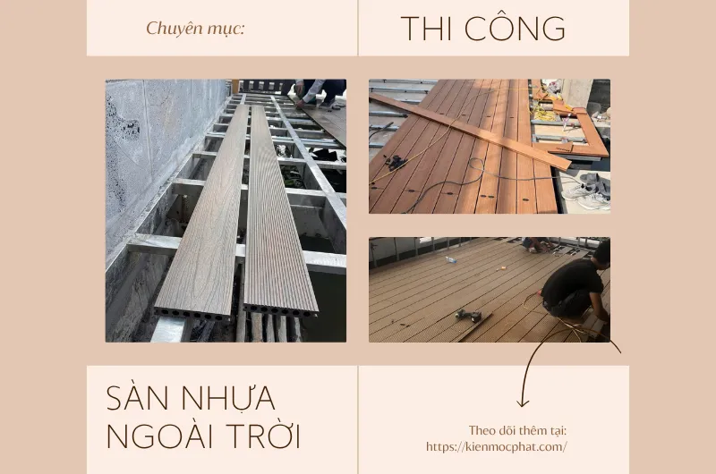 Thi công sàn nhựa ngoài trời uy tín tại kiến mộc phát