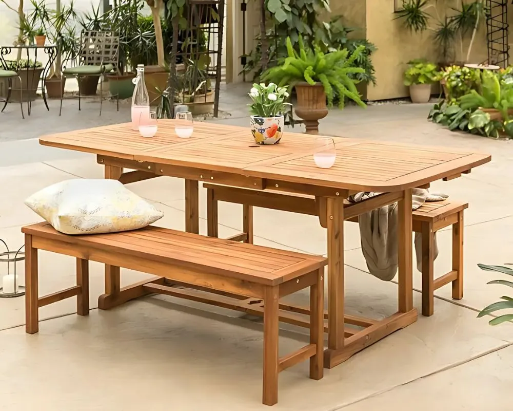 Bàn Ghế Gỗ Sân Vườn