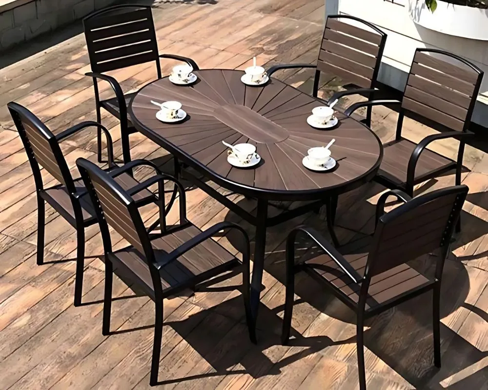 Bàn ghế gỗ nhựa composite