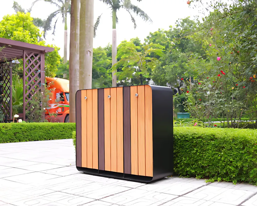 Bố trí thùng rác WPC nơi công cộng thích hợp