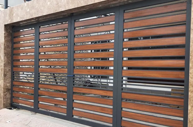 Đôi nét về cửa cổng ốp gỗ nhựa