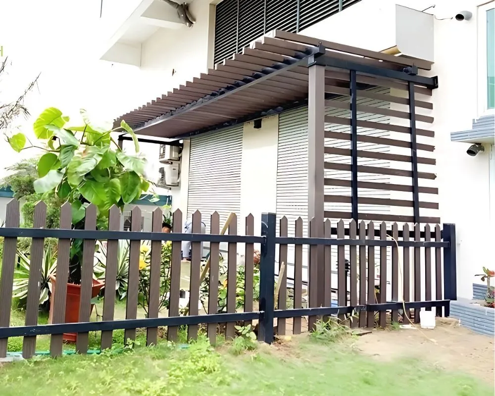Hàng rào gỗ nhựa thoáng