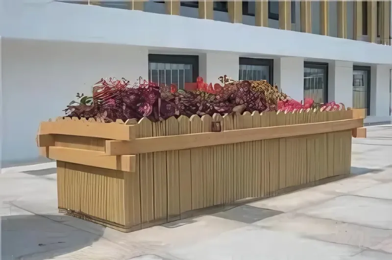 Một số hình ảnh trực quan về bồn hoa gỗ nhựa