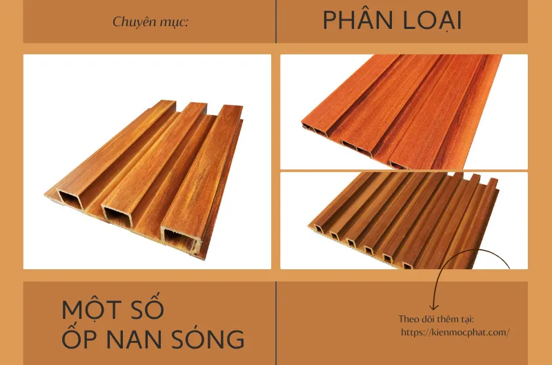 Một số hình ảnh về một vài loại ốp nan sóng khác nhau