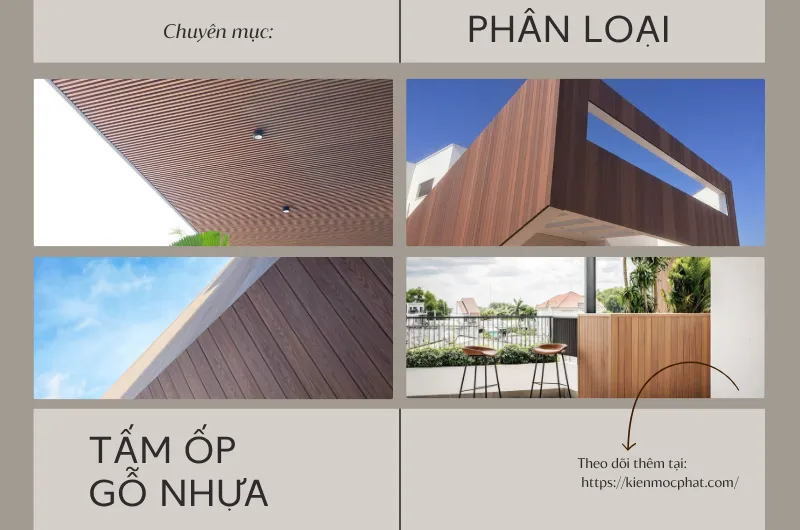 Một số loại tấm ốp gỗ nhựa giúp người đọc dễ hình dung