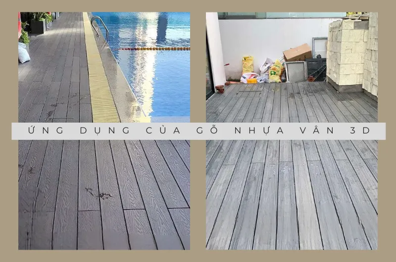 Ứng dụng của gỗ nhựa vân 3D