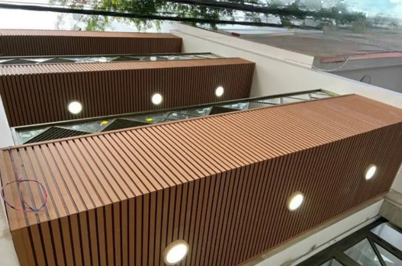 Hình ảnh trực quan của lam kính ngoài trời