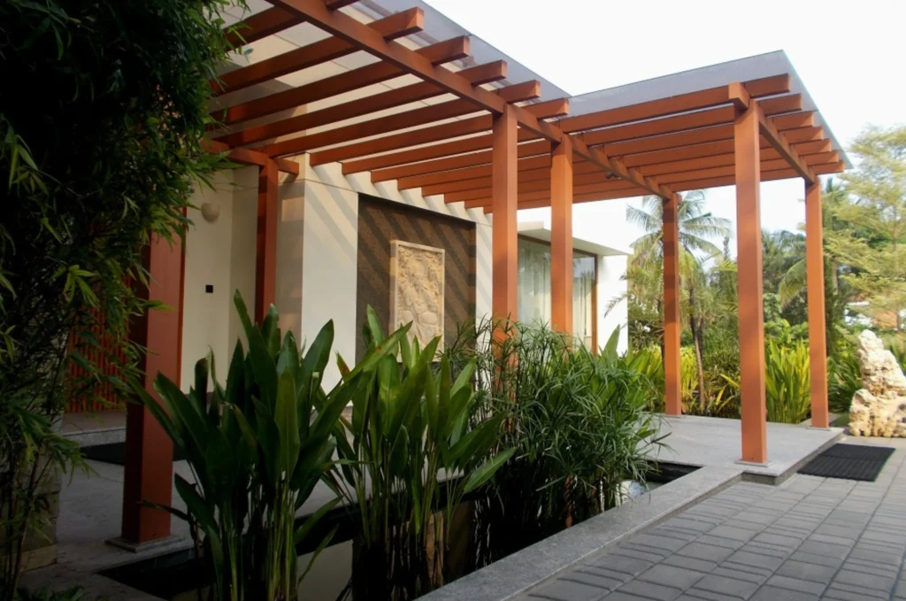 Pergola gỗ nhựa (WPC Pergola) – Giải pháp kiến trúc ngoài trời bền vững và thẩm mỹ