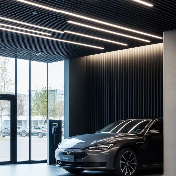 Tấm ốp nan showroom