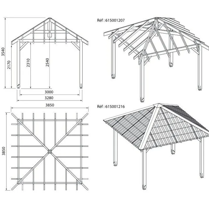 Thi công chòi sân vườn gỗ nhựa