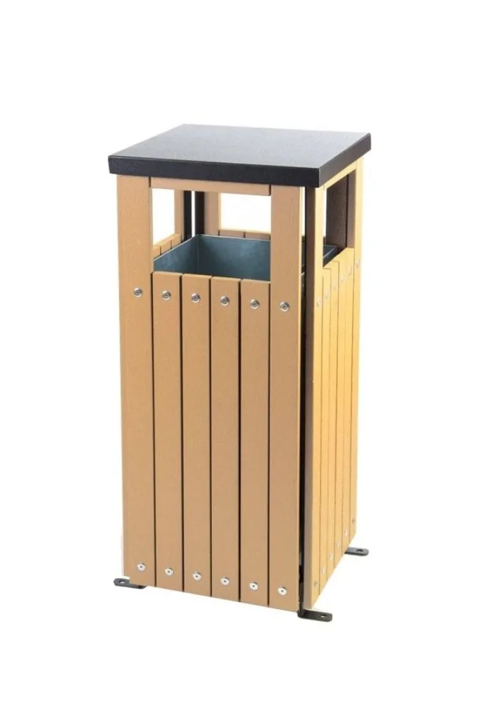 Thùng rác công cộng gỗ nhựa