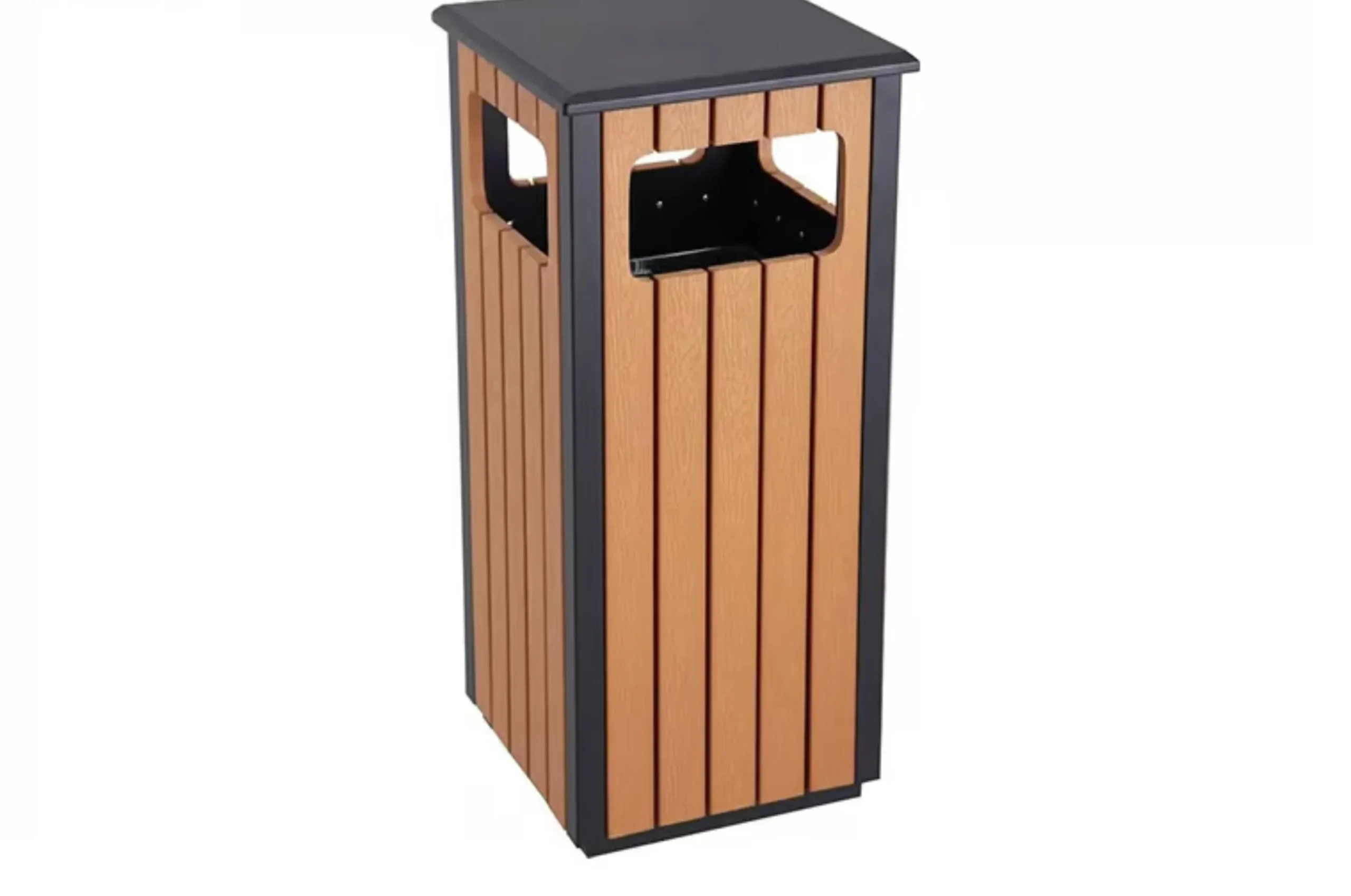 Thùng rác gỗ nhựa 1 ngăn