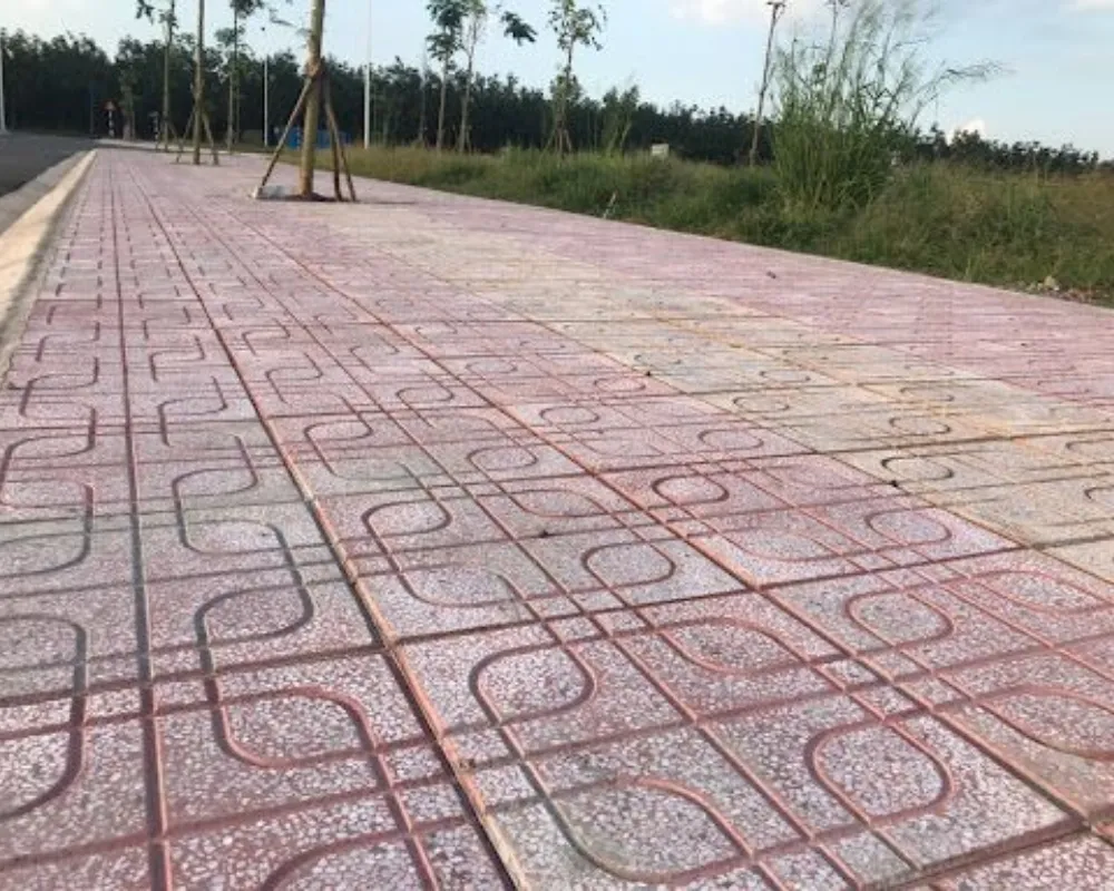 Gạch terrazzo hoặc bê tông giả đá