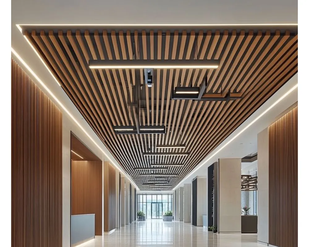 Nan nhựa giả gỗ tông sồi trong phong cách Minimalist