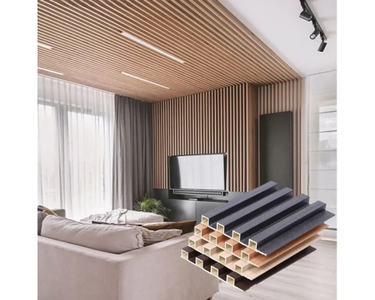 Phong cách tối giản với tấm ốp lam sóng