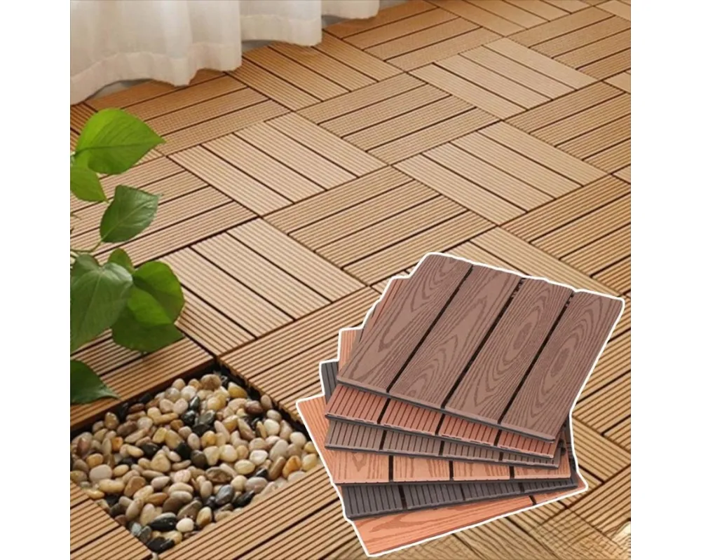 Sàn gạch composite, cao su tái chế