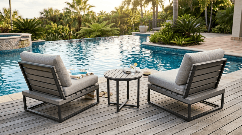 bàn ghế gỗ nhựa