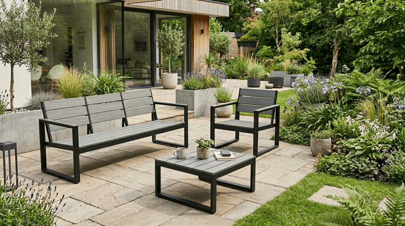 bàn ghế gỗ nhựa