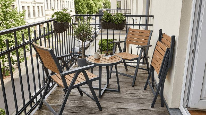 bàn ghế gỗ nhựa