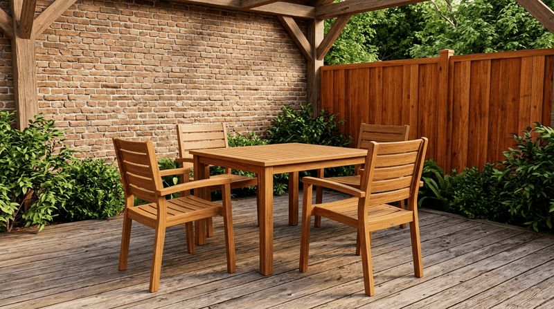 bàn ghế gỗ nhựa