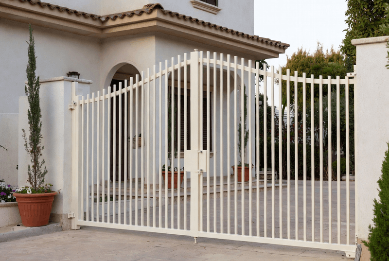 cổng gỗ nhựa
