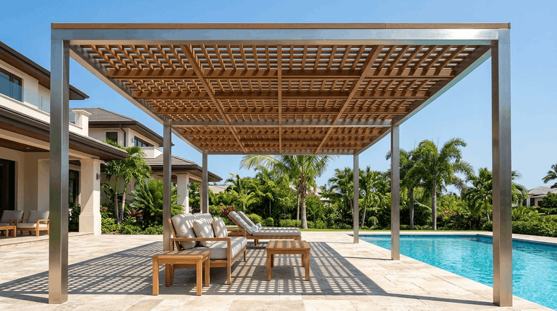 giàn hoa gỗ nhựa