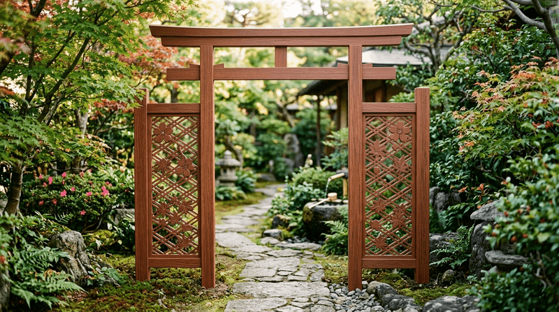 giàn hoa gỗ nhựa