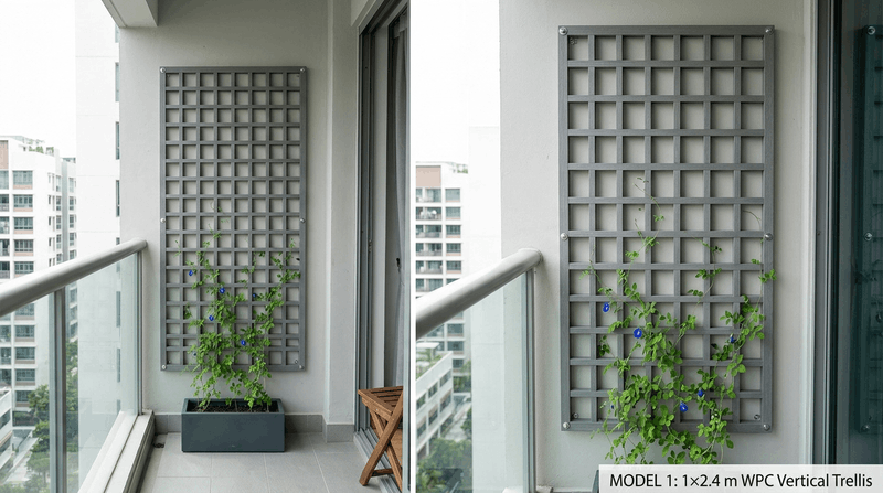 giàn hoa gỗ nhựa