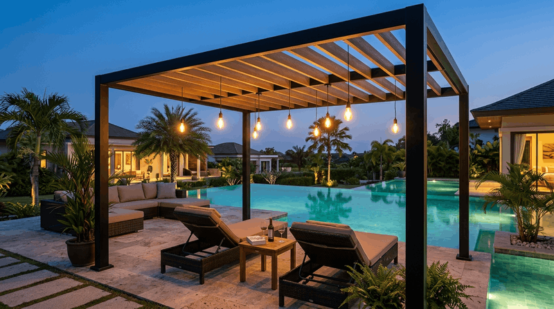 giàn hoa gỗ nhựa